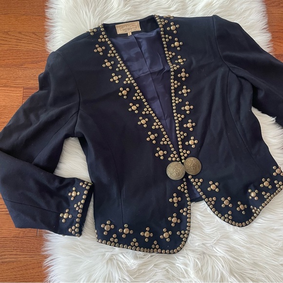 Vintage Double D Ranchwear Wool Studded Jacket Size Large - Picture 1 of 6